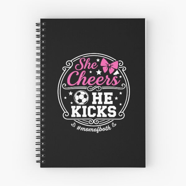 Item preview, She Cheers He Kicks Mom of Both Cheer and Soccer Mom designed and sold by hemagamo.