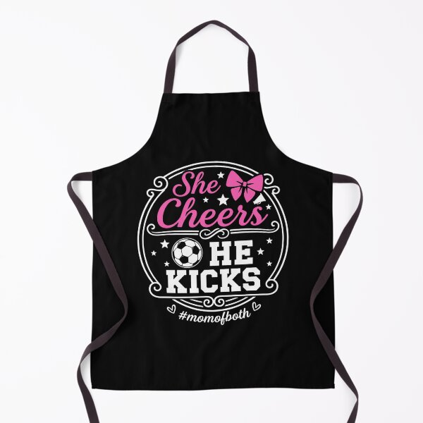 Item preview, She Cheers He Kicks Mom of Both Cheer and Soccer Mom designed and sold by hemagamo.