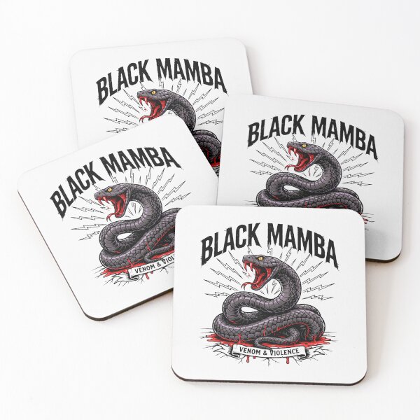 Item preview, Black Mamba Snake Coiled Serpent Graphic designed and sold by Enea Kelo.