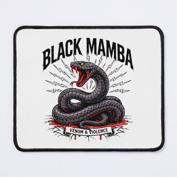 Item preview, Black Mamba Snake Coiled Serpent Graphic designed and sold by Enea Kelo.