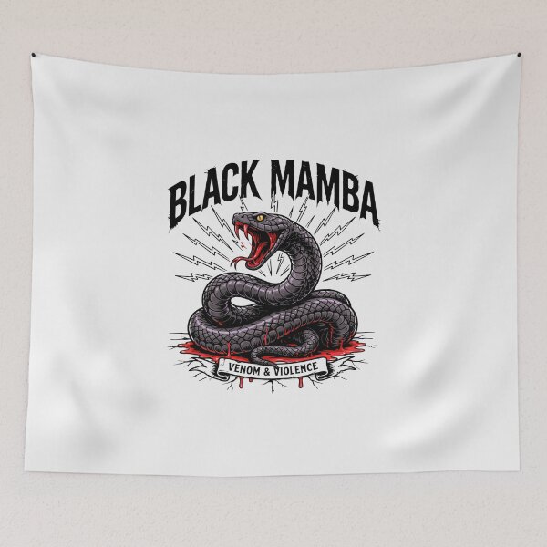 Item preview, Black Mamba Snake Coiled Serpent Graphic designed and sold by Enea Kelo.