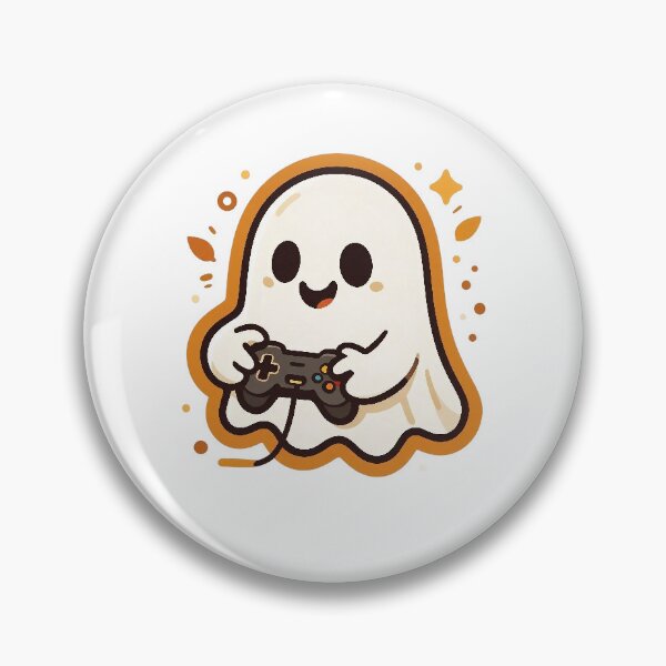 Item preview, Cute Gamer Ghost — Spooky Cute Gaming Sticker designed and sold by digital.stickerperso.com.