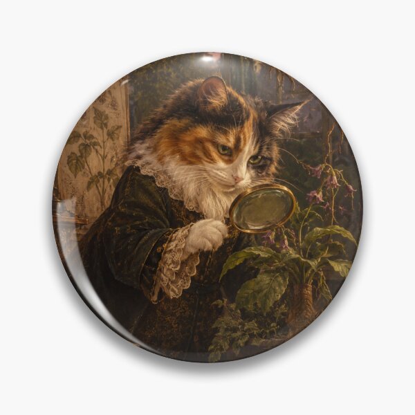 Item preview, The Herbalist Calico - Dark Botanical Greenhouse Art designed and sold by Ada’s Mystic Atelier .