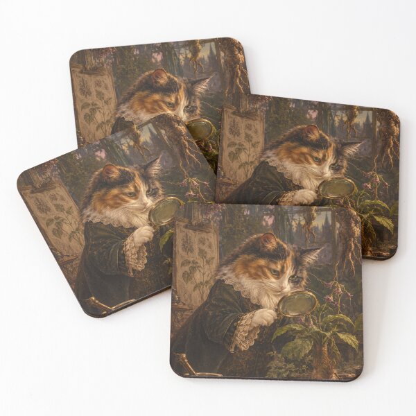 Item preview, The Herbalist Calico - Dark Botanical Greenhouse Art designed and sold by Ada’s Mystic Atelier .