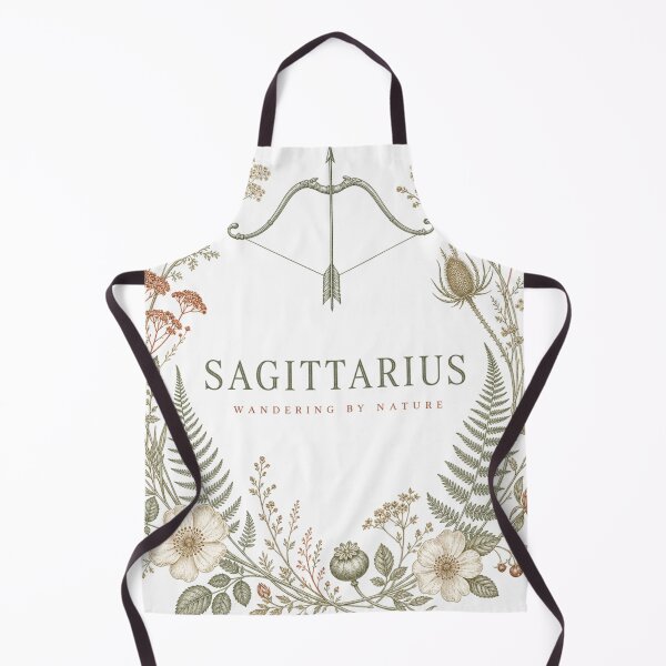 Item preview, Sagittarius Zodiac Sign Cottagecore Botanical Flower Wreath designed and sold by BoosterShop.