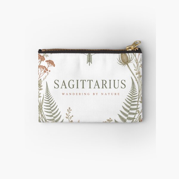 Item preview, Sagittarius Zodiac Sign Cottagecore Botanical Flower Wreath designed and sold by BoosterShop.