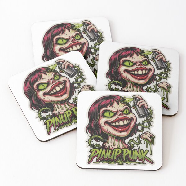 Item preview, Pinup Punk Spray Can Monster Girl designed and sold by smartlogo_factory.