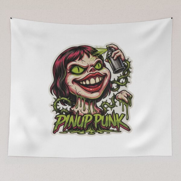 Item preview, Pinup Punk Spray Can Monster Girl designed and sold by smartlogo_factory.