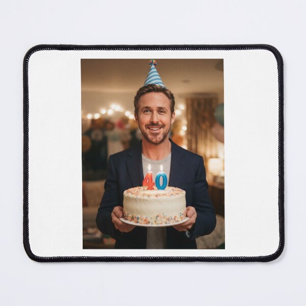 Item preview, Ryan gosling 40th Birthday happy party funny prank meme memes designed and sold by CheeseBlueprint.