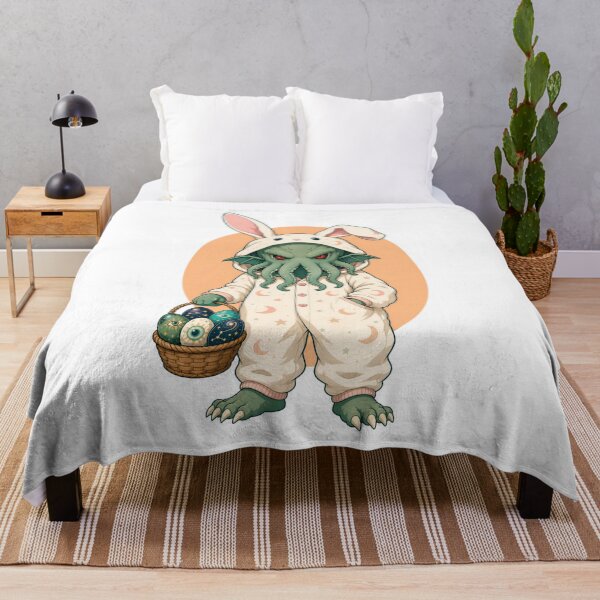 Item preview, Easter Cthulhu in Cozy Bunny Pajamas designed and sold by Fenay Designs.