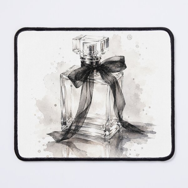 Item preview, Black Ribbon Perfume Bottle Art designed and sold by tmoca.