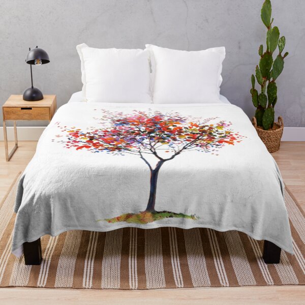 Item preview, Colorful Tree of Life – Vibrant Abstract Floral Nature Art designed and sold by Awarrie.