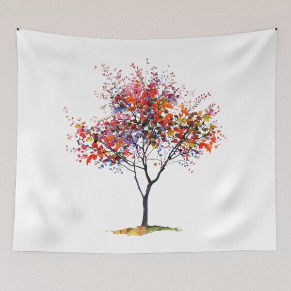 Item preview, Colorful Tree of Life – Vibrant Abstract Floral Nature Art designed and sold by Awarrie.