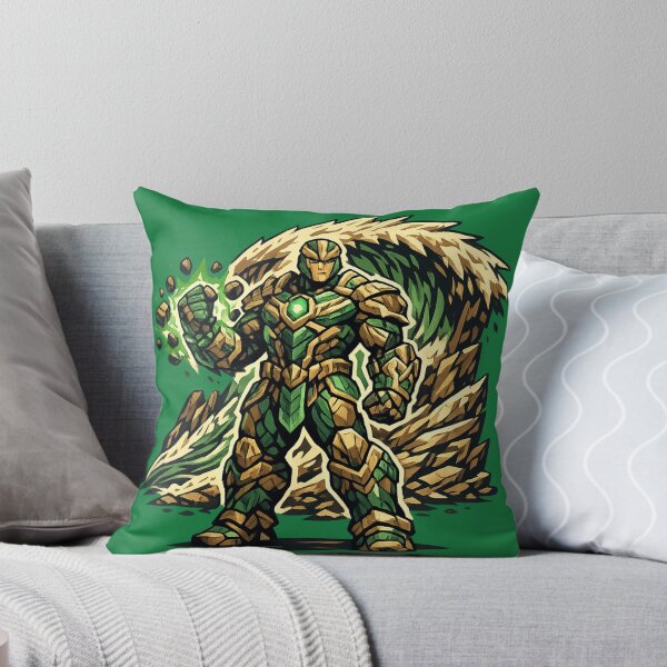 Item preview, Emerald Earth Warrior Green Armor Nature Energy Hero designed and sold by irfanshikh.