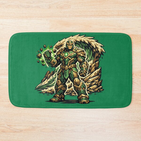 Item preview, Emerald Earth Warrior Green Armor Nature Energy Hero designed and sold by irfanshikh.