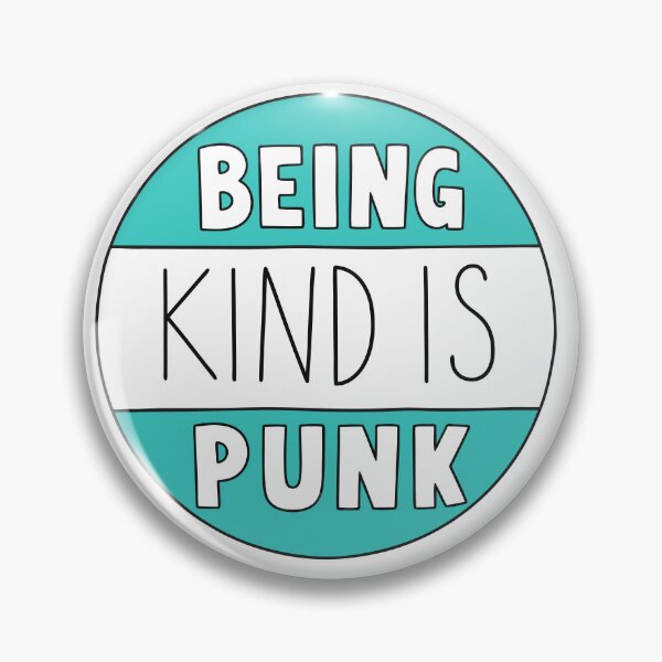 Item preview, Being Kind Is Punk Turquoise Radical Kindness Typography designed and sold by teeperfect.
