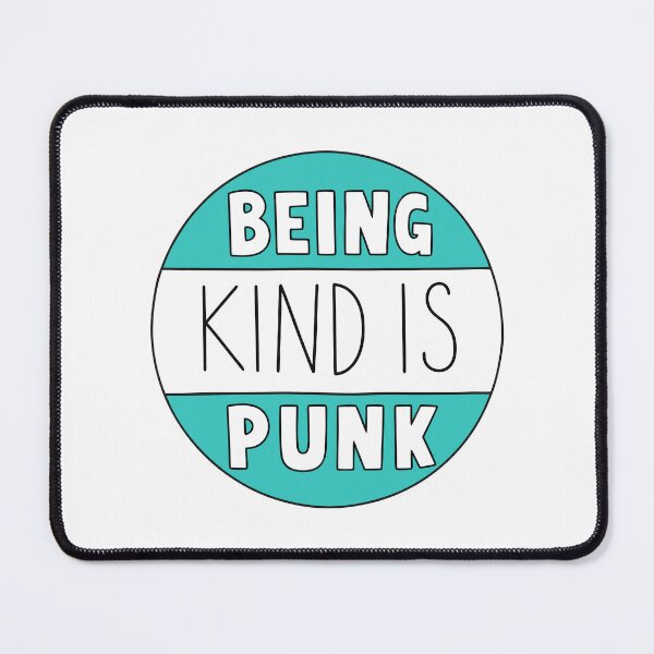 Item preview, Being Kind Is Punk Turquoise Radical Kindness Typography designed and sold by teeperfect.