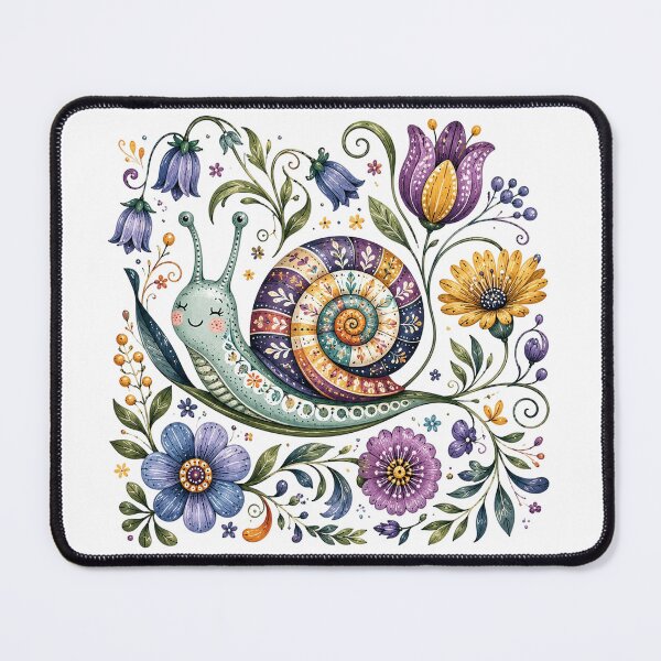 Item preview, Floral Shell Snail designed and sold by PetalGarden.