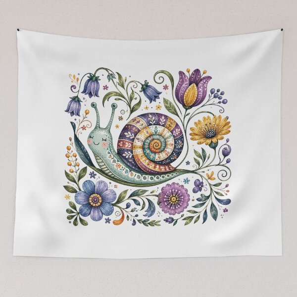 Item preview, Floral Shell Snail designed and sold by PetalGarden.
