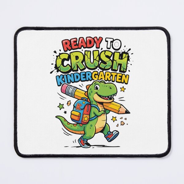 Item preview, Ready To Crush Kindergarten Cute Dinosaur Back To School designed and sold by AmberlightArt.