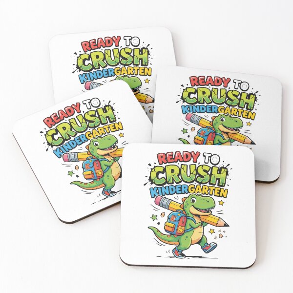 Item preview, Ready To Crush Kindergarten Cute Dinosaur Back To School designed and sold by AmberlightArt.