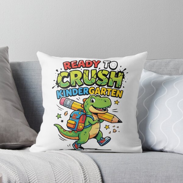 Item preview, Ready To Crush Kindergarten Cute Dinosaur Back To School designed and sold by AmberlightArt.