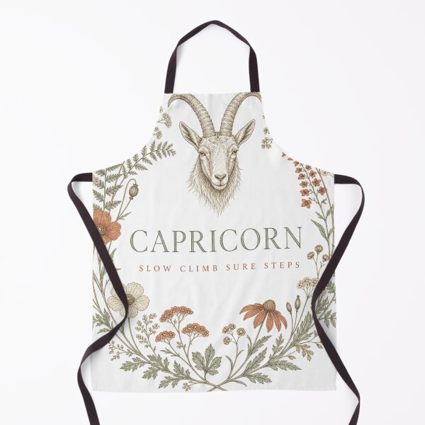 Item preview, Capricorn Zodiac Sign Cottagecore Botanical Flower Wreath designed and sold by BoosterShop.