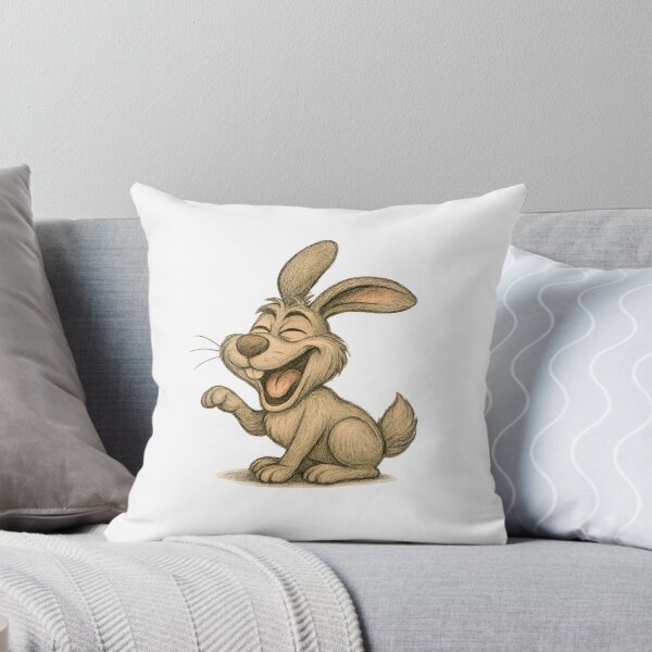 Item preview, Laughing Rabbit – Funny Happy Bunny designed and sold by Yomere.