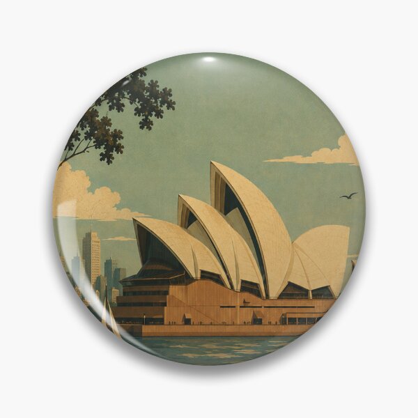 Item preview, Sydney Vintage – Sydney Opera House | Retro Australian Travel Poster designed and sold by Vintage city life.