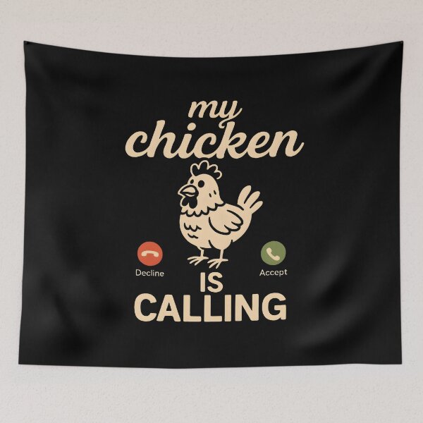 Item preview, My Chicken Is Calling Funny Hen Backyard Farmer Phone Screen designed and sold by Photo-Sphere101.