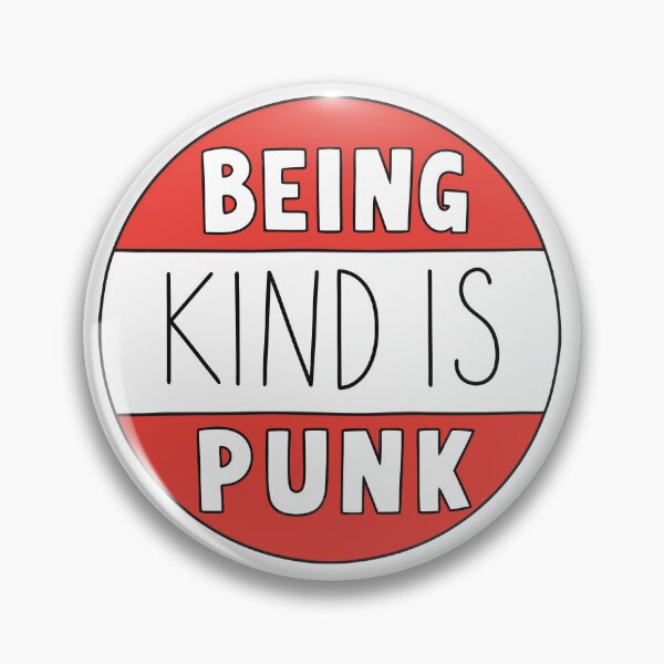 Item preview, Being Kind Is Punk Red Radical Kindness Typography designed and sold by teeperfect.