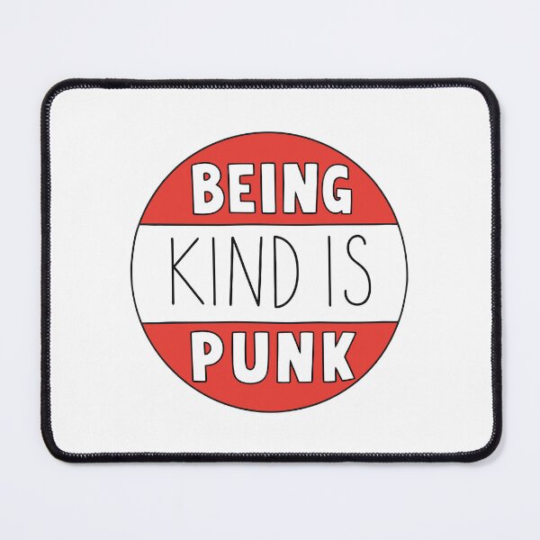 Item preview, Being Kind Is Punk Red Radical Kindness Typography designed and sold by teeperfect.