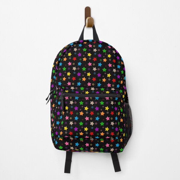 Item preview, Colorful Bright Stars Pattern Design Black designed and sold by PatternTitan.