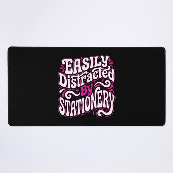 Item preview, Stationery Lover Easily Distracted Graphic AUG-318 designed and sold by noberic.