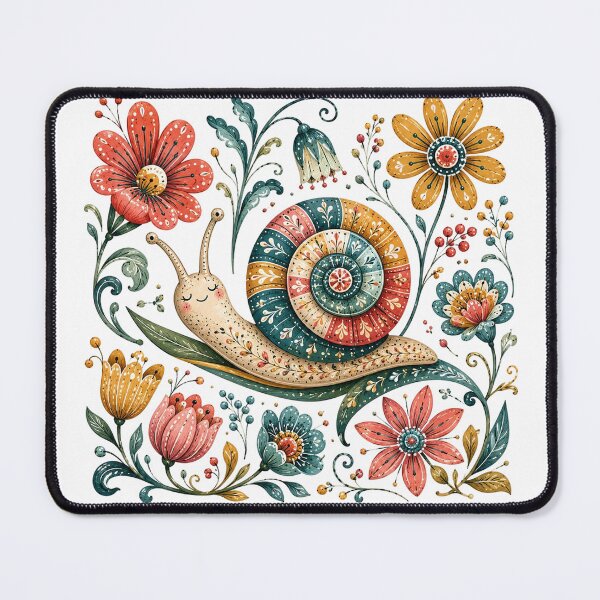 Item preview, Floral Snail designed and sold by PetalGarden.
