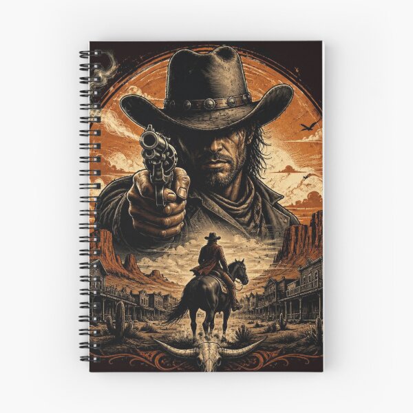 Item preview, The Outlaw's Judgment - Wild West Cowboy Art designed and sold by AgnesB77.