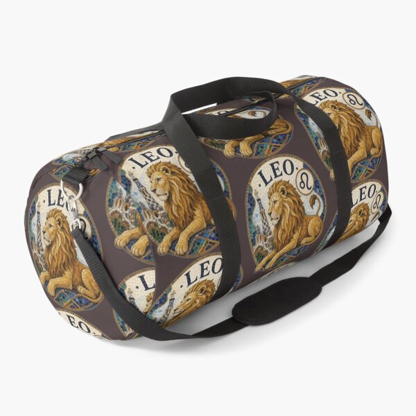 Item preview, Leo Zodiac Lion Mosaic Emblem With Astrological Symbol and Ornamental Tile Artwork designed and sold by portokalis.