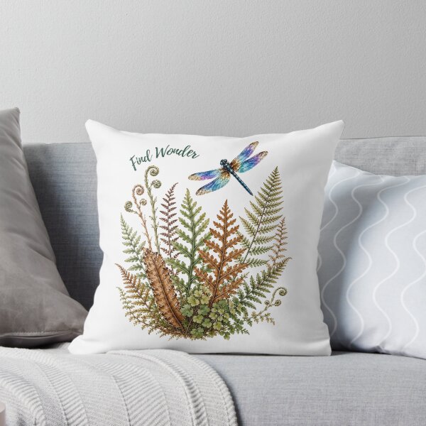 Item preview, Find Wonder - Dragonfly and Woodland Fern designed and sold by Penbrook Farms.