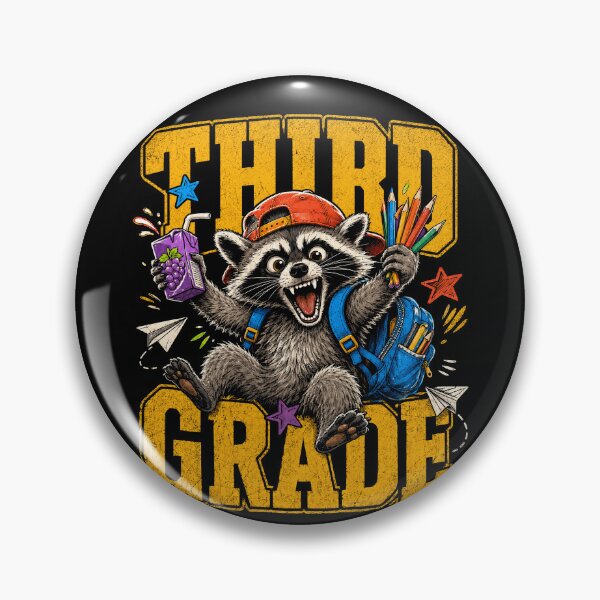 Item preview, Funny Third Grade Boy Feral Raccoon Back to School designed and sold by borutawear.