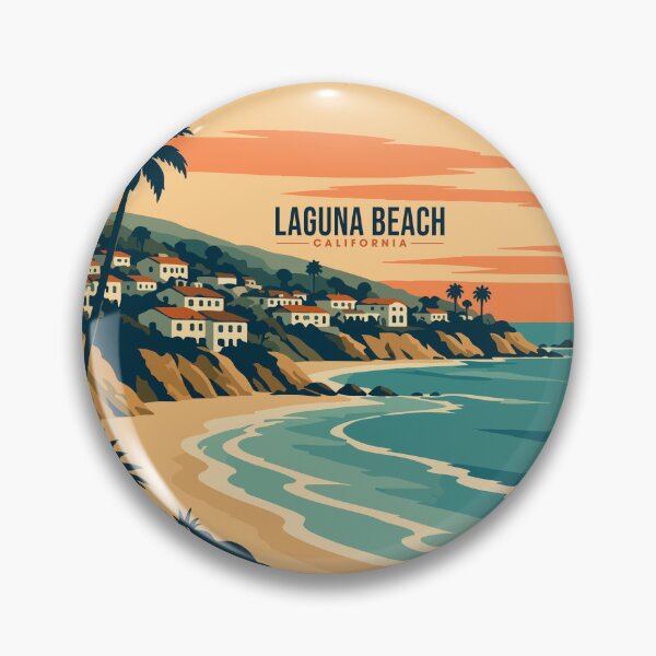Item preview, The Laguna Beach Travel Poster designed and sold by rogue-design.