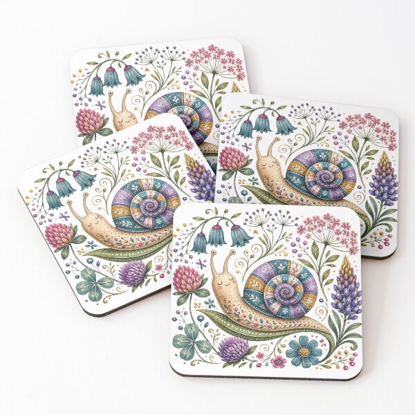 Item preview, Cute Snail with Flower Shell  designed and sold by PetalGarden.