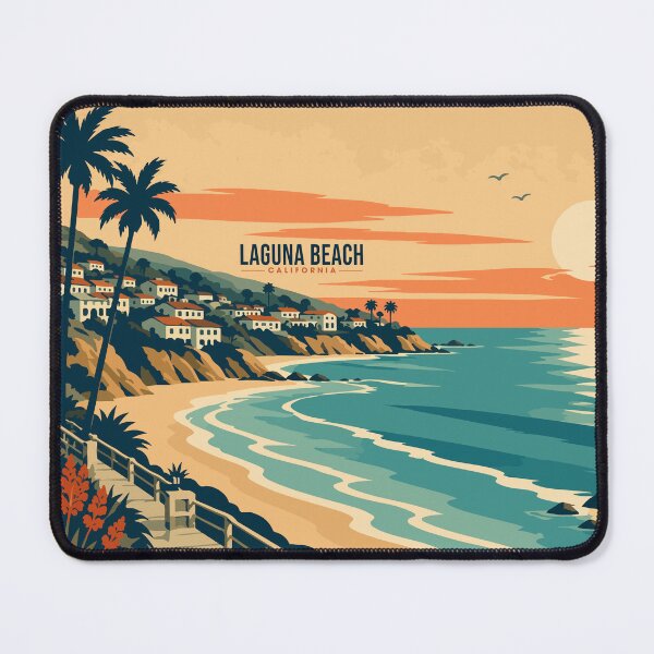 Item preview, The Laguna Beach Travel Poster designed and sold by rogue-design.