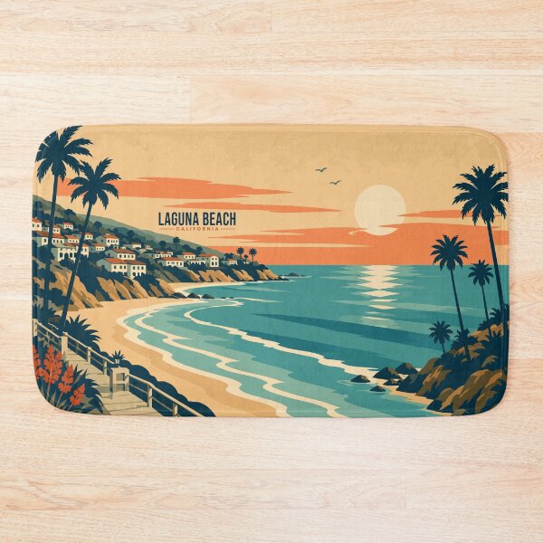 Item preview, The Laguna Beach Travel Poster designed and sold by rogue-design.