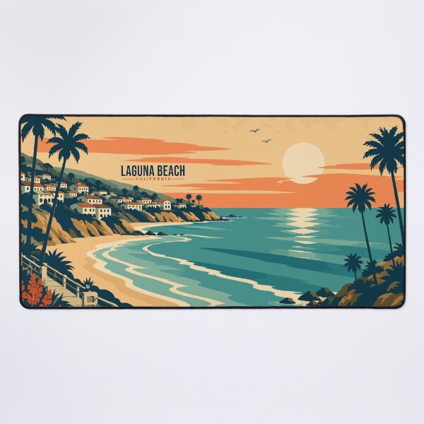 Item preview, The Laguna Beach Travel Poster designed and sold by rogue-design.