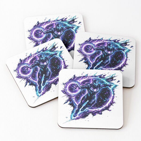 Item preview, Cosmic Rift Warrior Purple Blue Space Energy Hero designed and sold by irfanshikh.