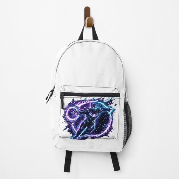 Item preview, Cosmic Rift Warrior Purple Blue Space Energy Hero designed and sold by irfanshikh.