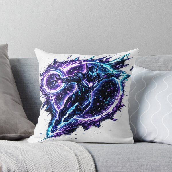 Item preview, Cosmic Rift Warrior Purple Blue Space Energy Hero designed and sold by irfanshikh.