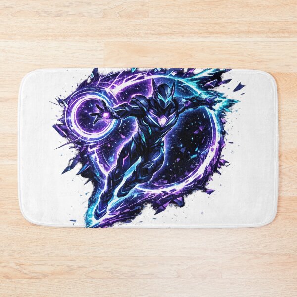 Item preview, Cosmic Rift Warrior Purple Blue Space Energy Hero designed and sold by irfanshikh.