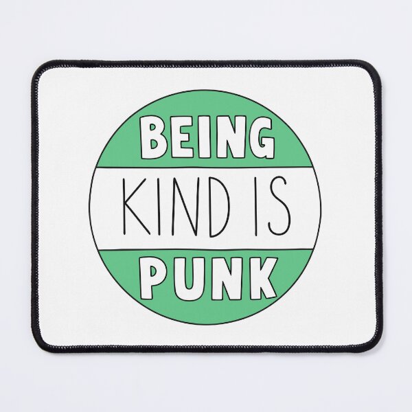 Item preview, Being Kind Is Punk Green Radical Kindness Typography designed and sold by teeperfect.