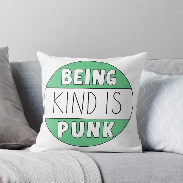 Item preview, Being Kind Is Punk Green Radical Kindness Typography designed and sold by teeperfect.